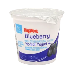 Hy-vee Blueberry Light Nonfat Yogurt