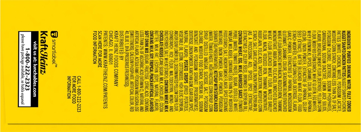 slide 8 of 9, Lunchables Uploaded Chicken Dunks with BBQ Sauce, Ketchup, Original Pringles, Hershey's Milk Chocolate Kisses, Water and Kool-Aid Powdered Drink Mix, 15.91 oz Box, 15.91 oz
