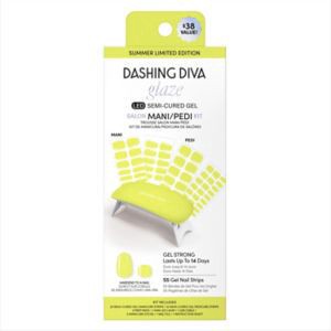 slide 1 of 1, Dashing Diva Glaze Mani-Pedi Kit, The Limone, 65 ct