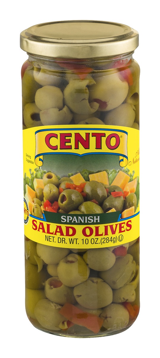 slide 1 of 1, Cento Spanish Salad Olives, 10 oz