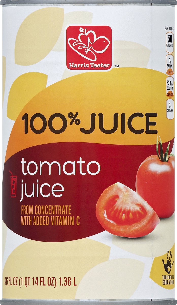 slide 4 of 4, Harris Teeter 100% Tomato Juice - 46 oz, 46 oz