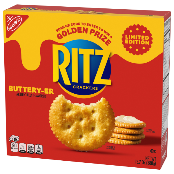 slide 12 of 13, RITZ Buttery-er Crackers, Limited Edition, 13.7 oz, 13.7 oz