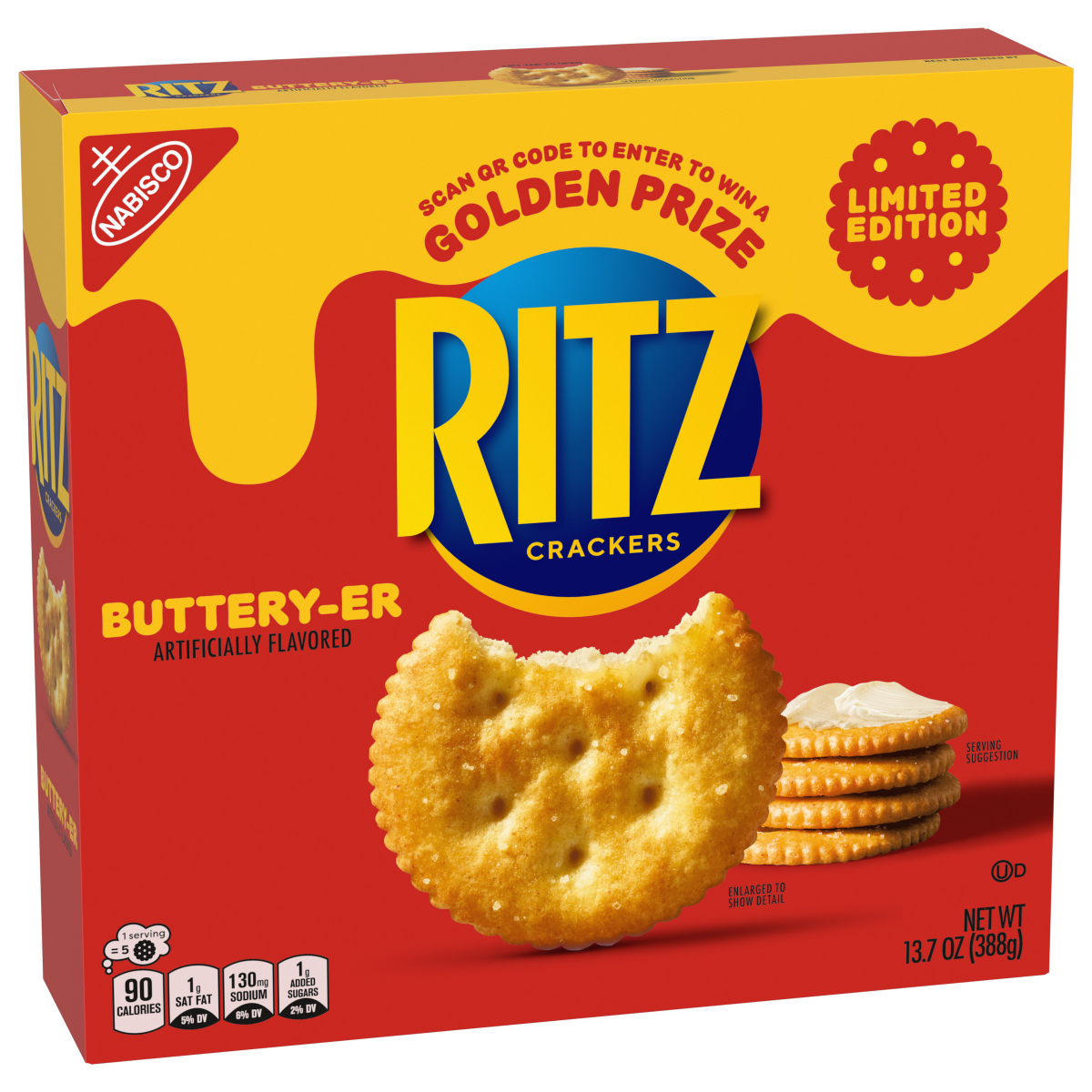 slide 5 of 13, RITZ Buttery-er Crackers, Limited Edition, 13.7 oz, 13.7 oz