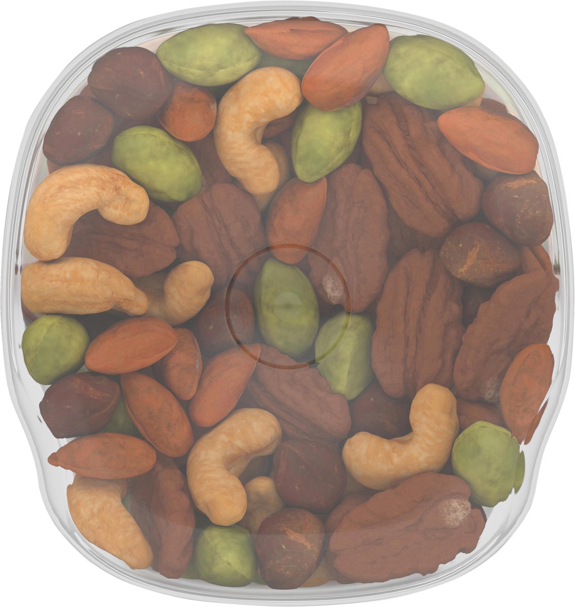 slide 8 of 11, Planters Unsalted Premium Blend Nut Mix with Cashews Almonds Hazelnuts Pecans & Pistachios Container, 27 oz