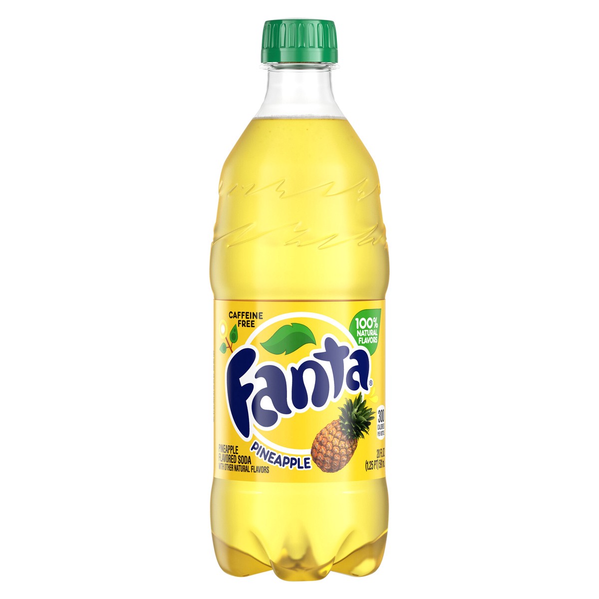 slide 1 of 6, Fanta Pineapple Soda Bottle- 20 fl oz, 20 fl oz