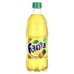 Fanta Pineapple Soda Bottle, 20 fl oz