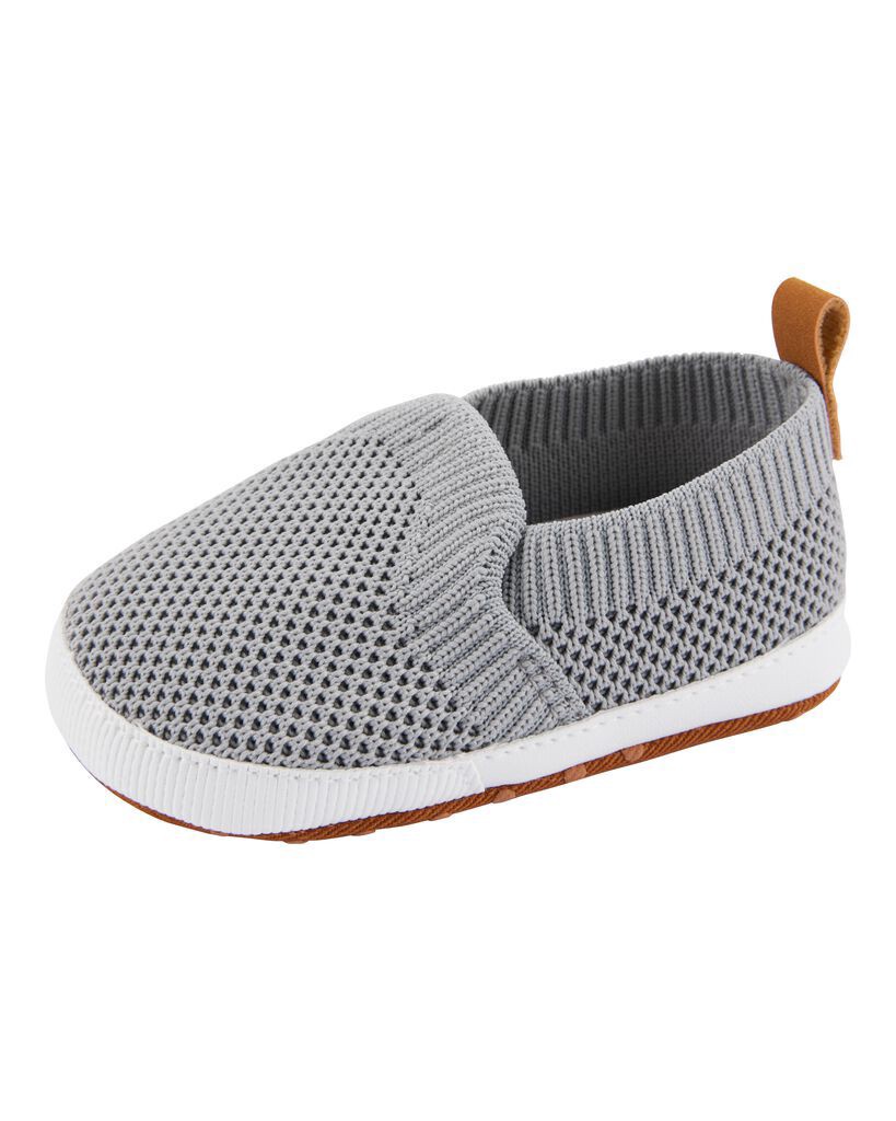 slide 3 of 6, Carter's Baby Mesh Slip-On Baby Shoes Grey 4, 1 ct