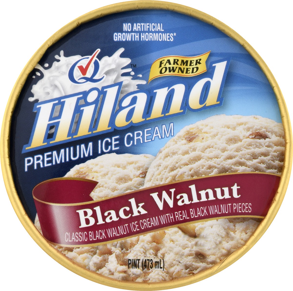 slide 13 of 13, Hiland Dairy Premium Black Walnut Ice Cream 1 pt, 1 pint