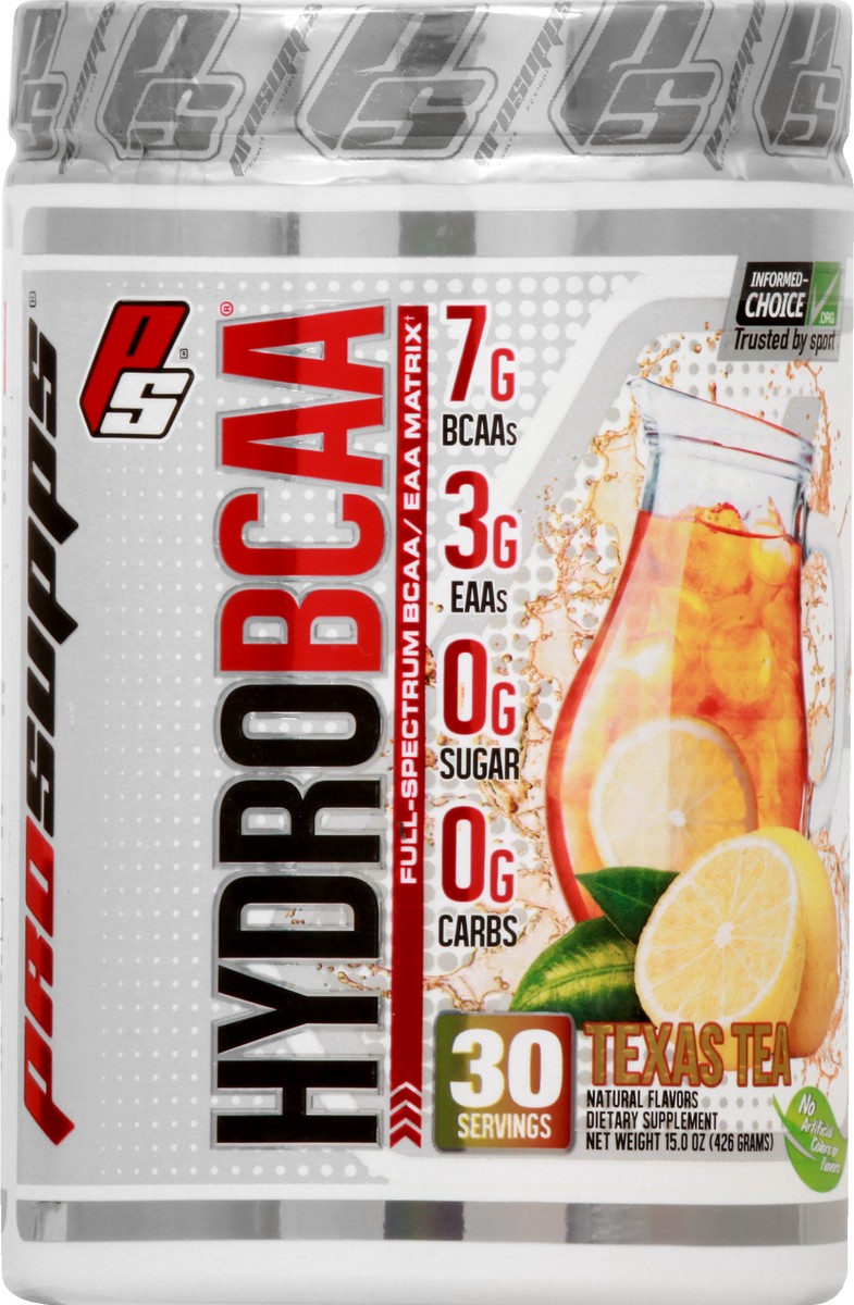 slide 3 of 12, HydroBCAA Hydro Texas Tea BCAA - 15 oz, 15 oz