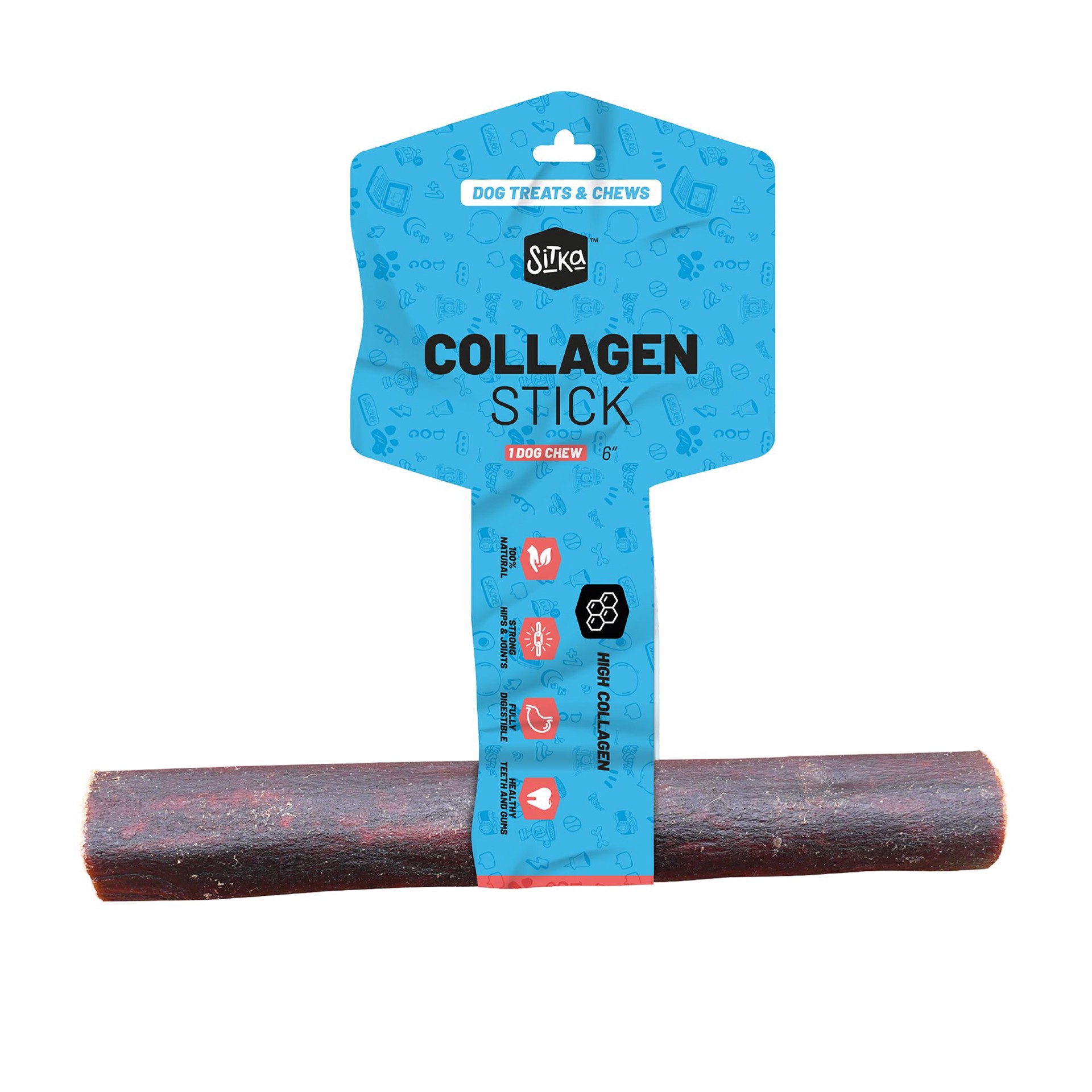 slide 1 of 1, 0001 Sitka Farms Beef Collagen Dog Natural Chew Treat, 1.2 oz