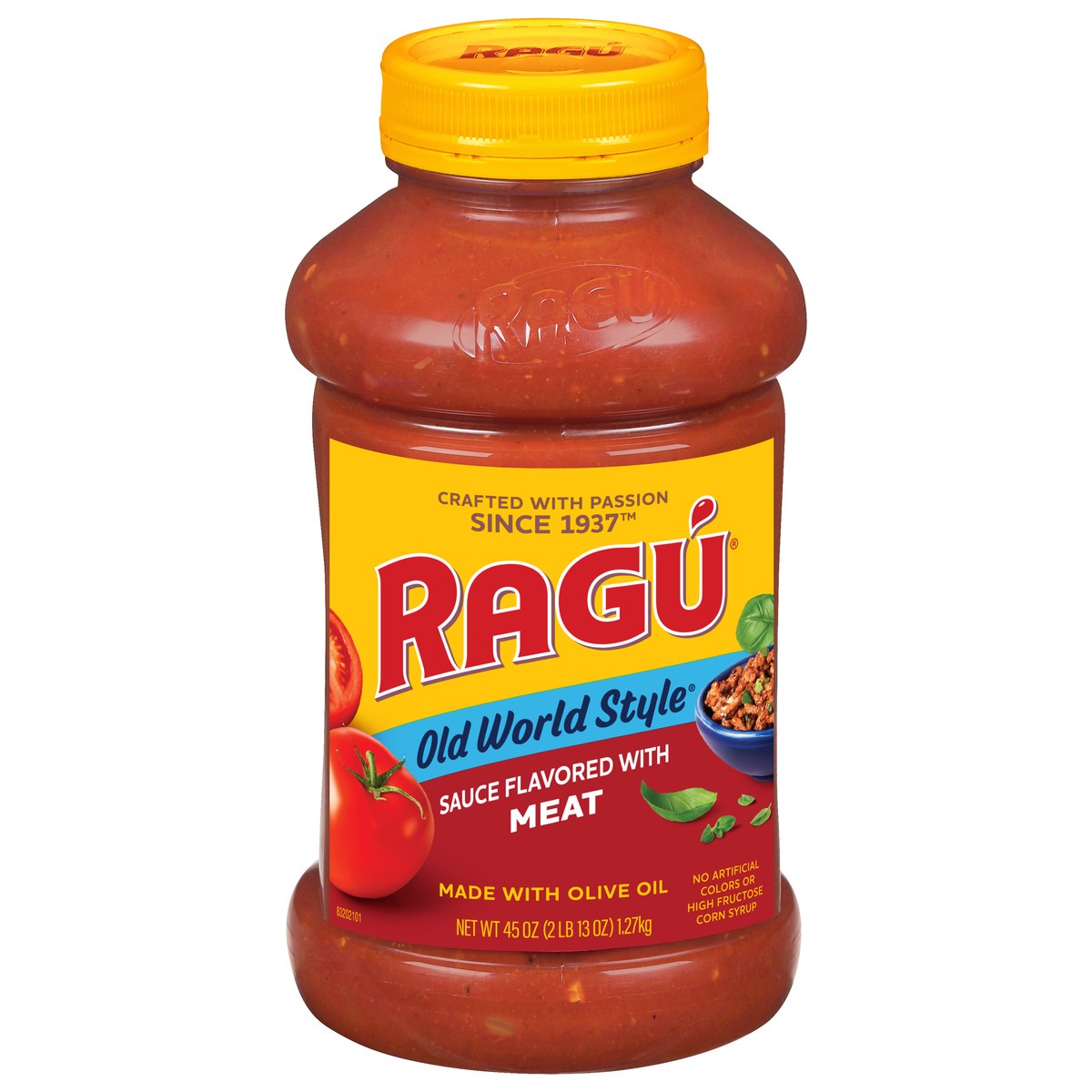 slide 1 of 9, Ragu Old World Style Meat Sauce 45 oz, 45 oz