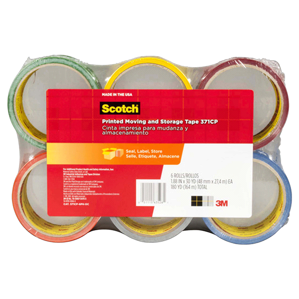 slide 1 of 2, Scotch(R) Moving and Storage Tape Printed Moving and Storage Tape, 1 ct