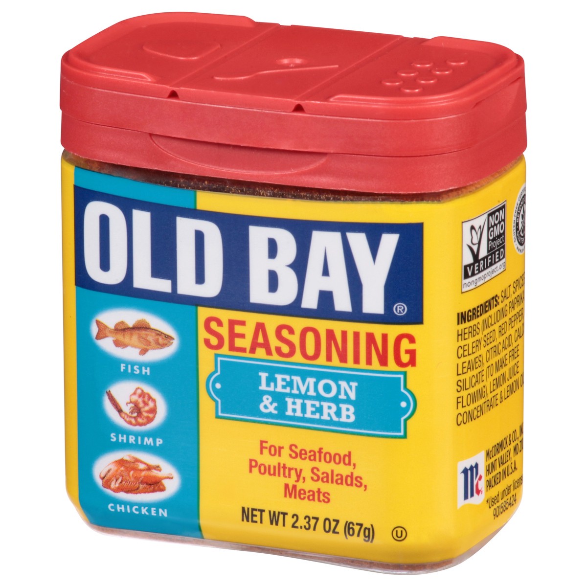 slide 6 of 9, Old Bay Lemon & Herb Seasoning, 2.37 oz, 2.37 oz