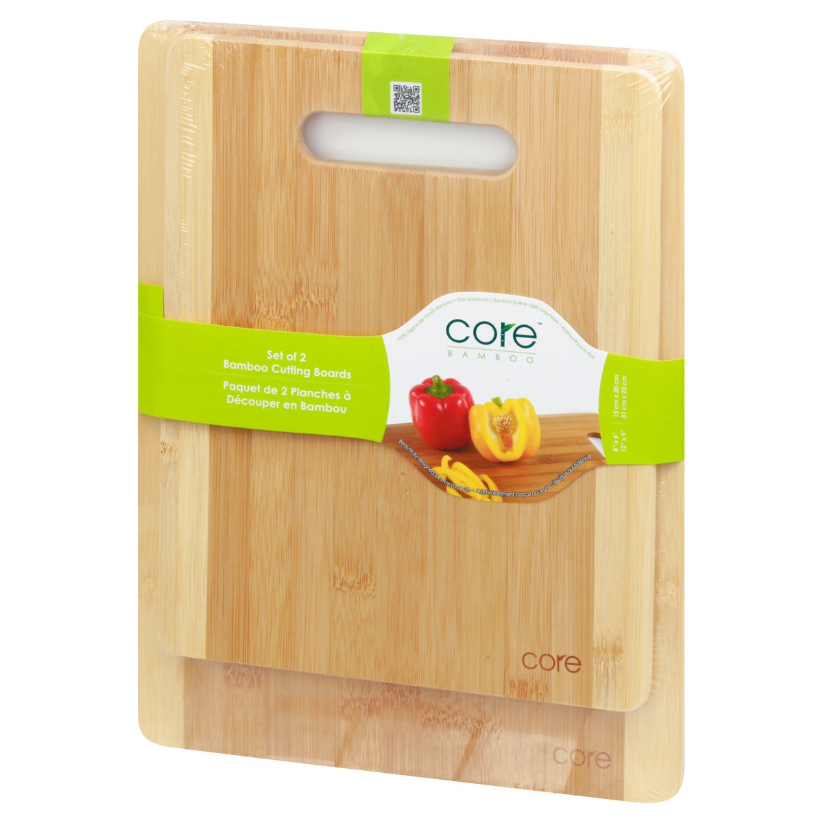 slide 3 of 11, Core Bamboo Bamboo Combo Pack Two Tone Cutting Boards 1 ea, 1 ct