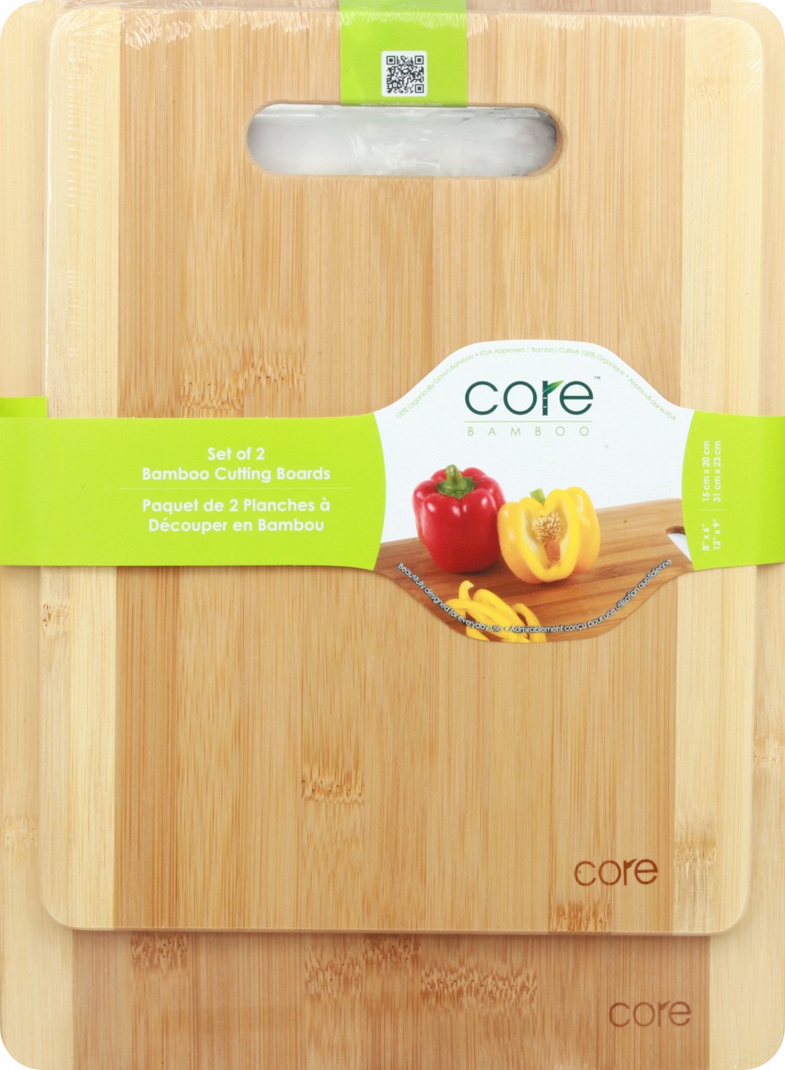 slide 7 of 11, Core Bamboo Bamboo Combo Pack Two Tone Cutting Boards 1 ea, 1 ct