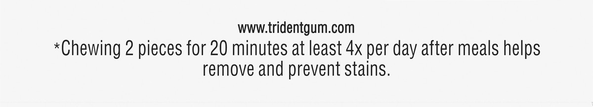 slide 9 of 9, Trident White Wintergreen Sugar Free Gum, 16 Piece Pack, 0.05 lb