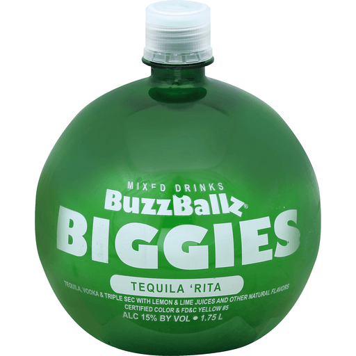 slide 3 of 4, BuzzBallz Biggies Tequila 'Rita Cocktail 1.75 l, 1.75 liter