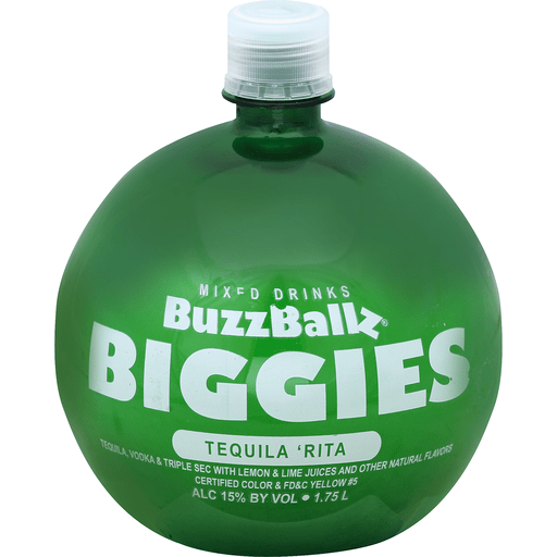 slide 4 of 4, BuzzBallz Biggies Tequila 'Rita Cocktail 1.75 l, 1.75 liter