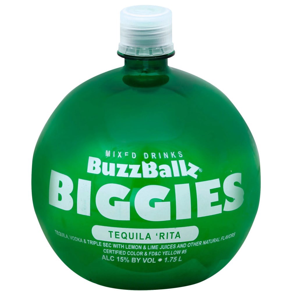 slide 1 of 4, BuzzBallz Biggies Tequila 'Rita Cocktail 1.75 l, 1.75 liter
