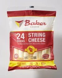 Baker Cheese Baker Brand Baker Partskim Mozzarella String Cheese
