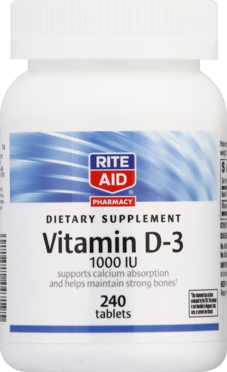 slide 2 of 3, Rite Aid Ra Vit D 1000Iu, 240 ct