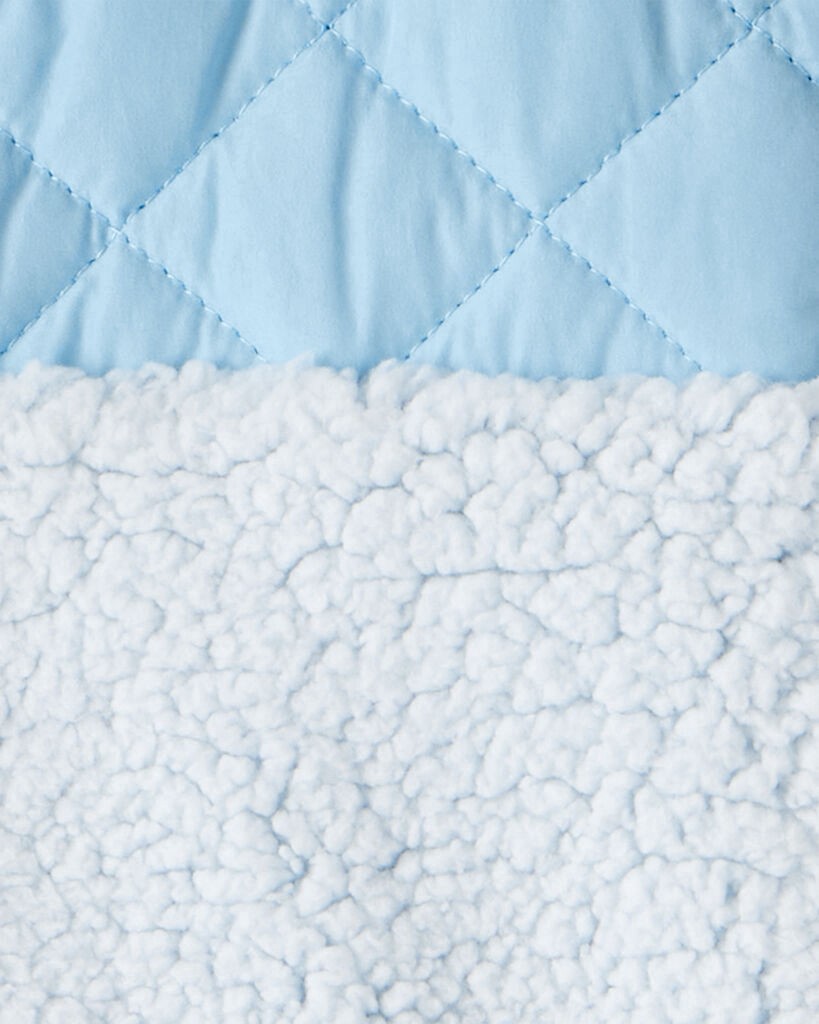 slide 2 of 2, Carter's Carters Toddler Girl Sherpa Hooded Zip-Up Jacket - Blue Blue 4T, 1 ct