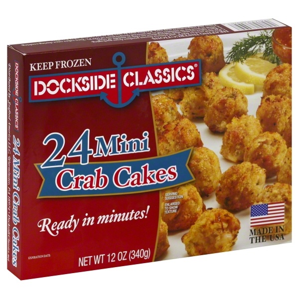 slide 1 of 1, Dockside Classics Mini Crab Cakes, 12 oz