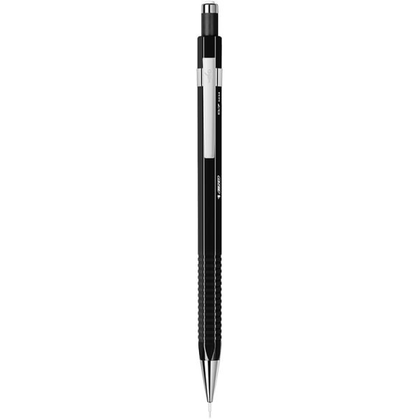 slide 4 of 5, BIC Break Resistant Pro Mechanical Pencil, 0.7MM, Medium Pt, Black Barrel, Pack of 2, 2 ct