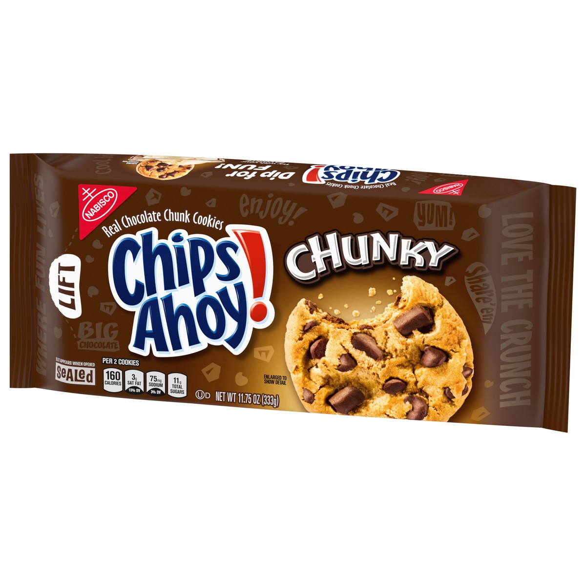 slide 4 of 9, CHIPS AHOY! Chunky Chocolate Chip Cookies, 11.8 oz, 11.75 oz