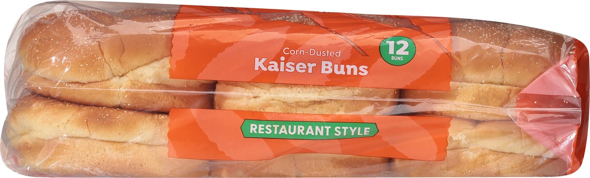 slide 4 of 13, First Street Kaiser Hamburger Buns, 28 oz
