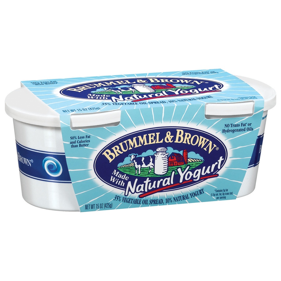 slide 2 of 3, Brummel & Brown Vegetable Oil Spread With Yogurt, Twin Pack, 7.5 oz