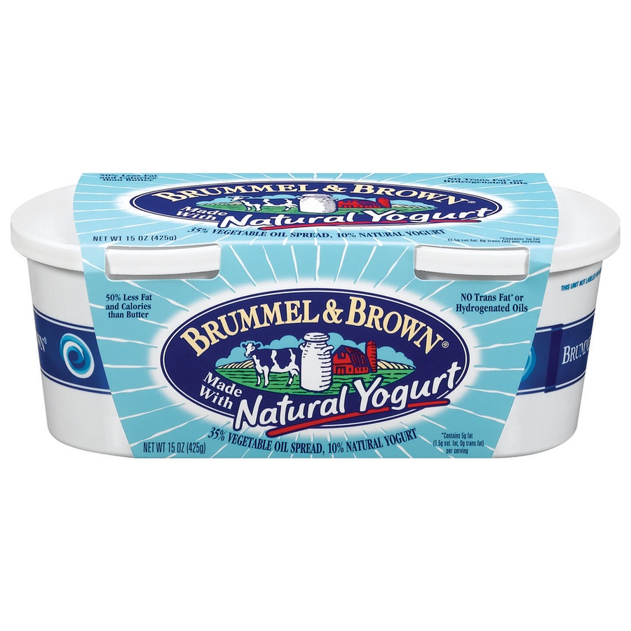 slide 1 of 3, Brummel & Brown Vegetable Oil Spread With Yogurt, Twin Pack, 7.5 oz