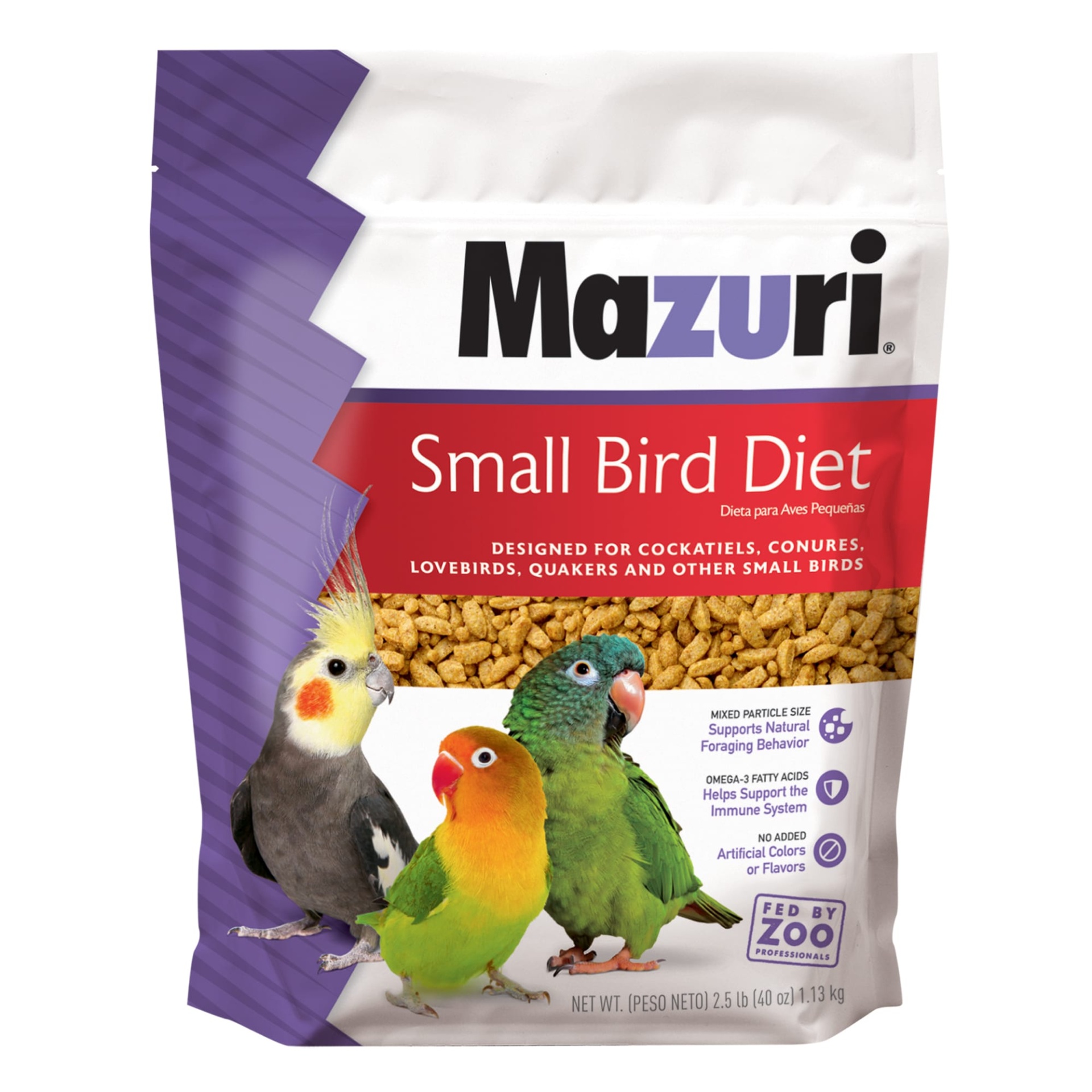 slide 1 of 1, Mazuri Small Bird Food, 2.5 lb