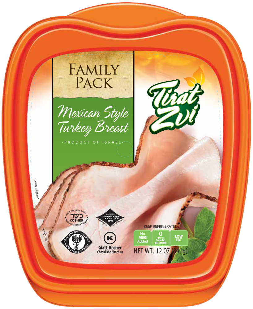 slide 1 of 1, Tirat Zvi Mexican Style Kosher Turkey Breast, 12 oz