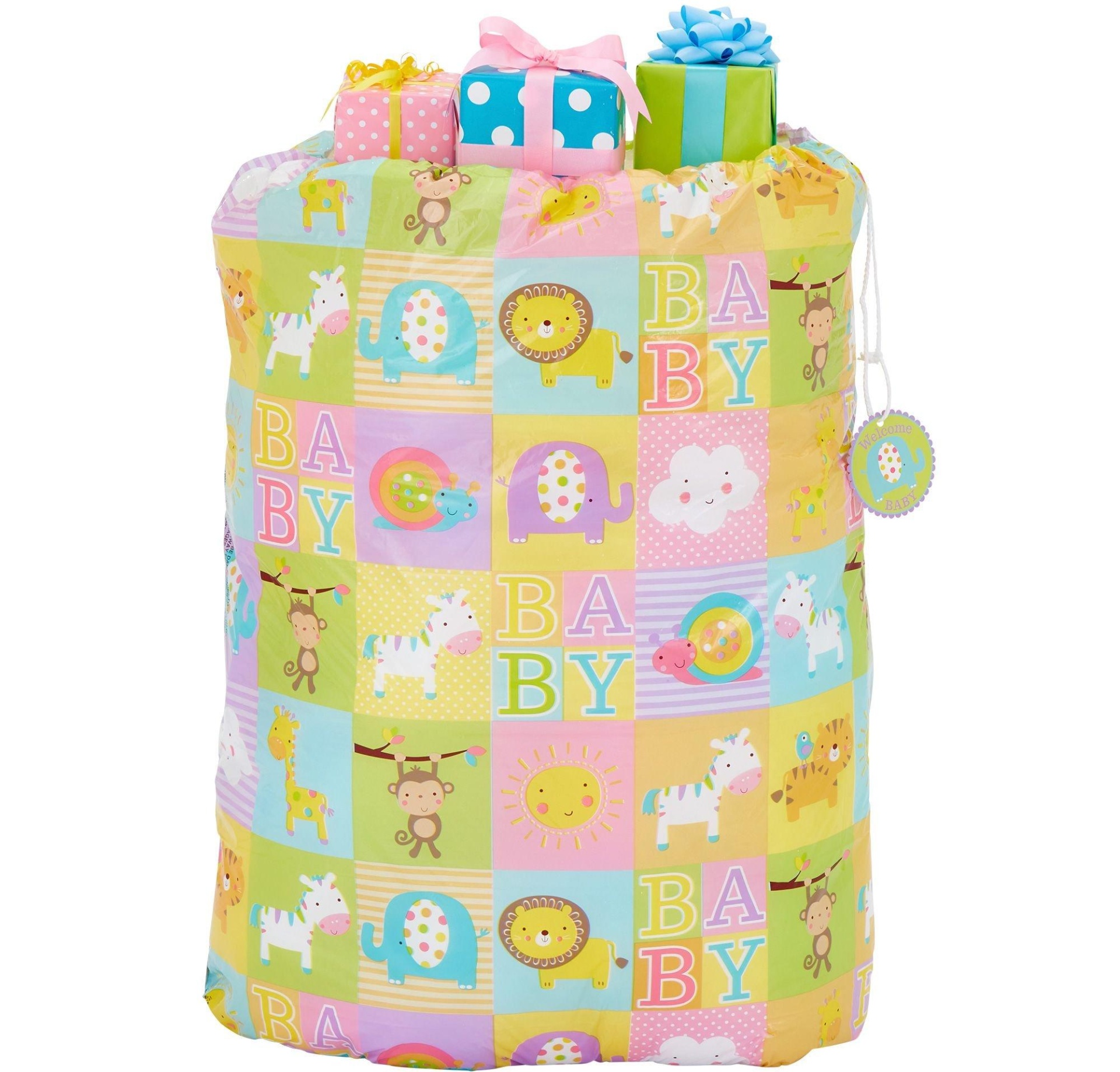 slide 1 of 1, Party City Animals Baby Shower Gift Sack, 1 ct