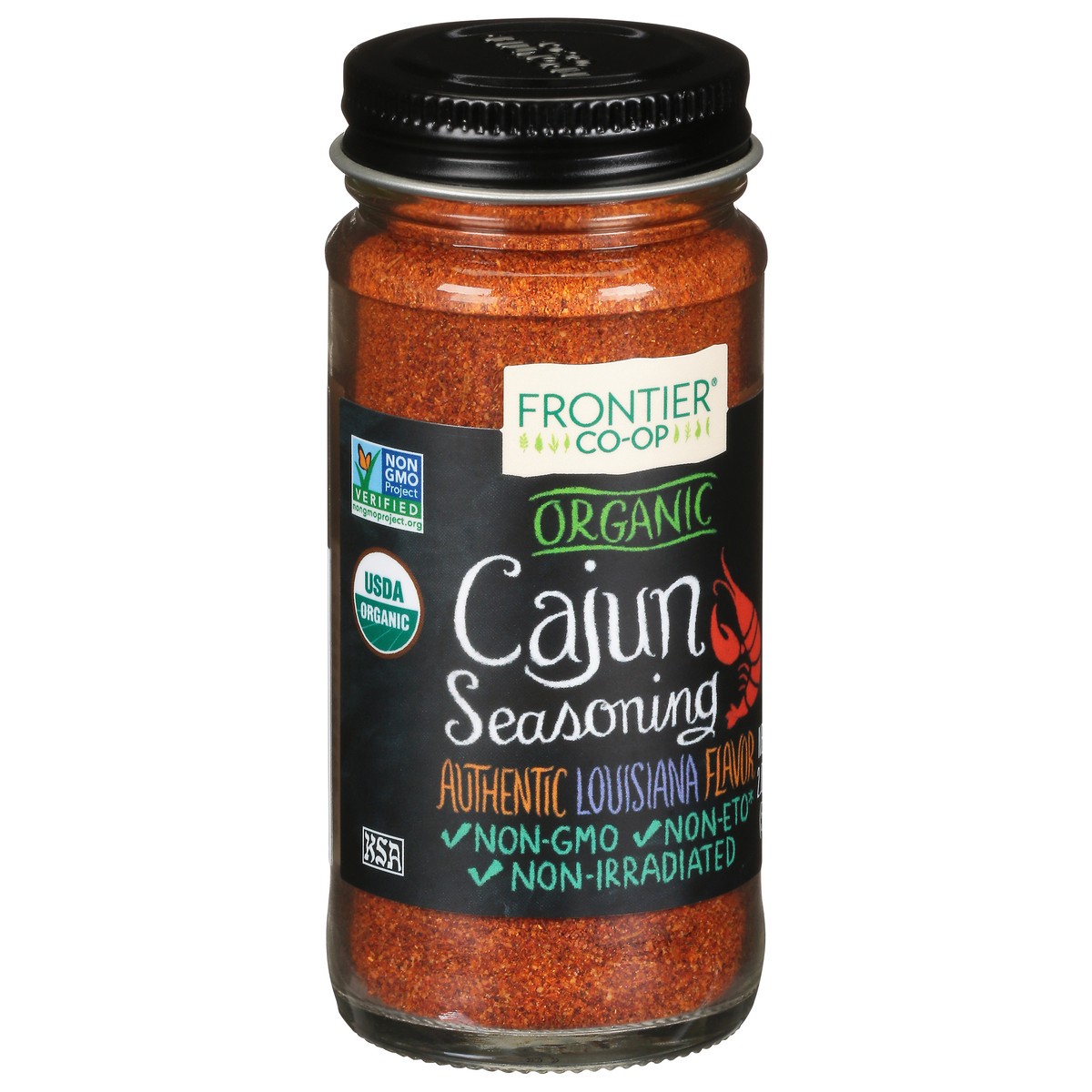 slide 2 of 10, Frontier Co-Op Frontier Seasoning Cajun Organic, 2.08 oz