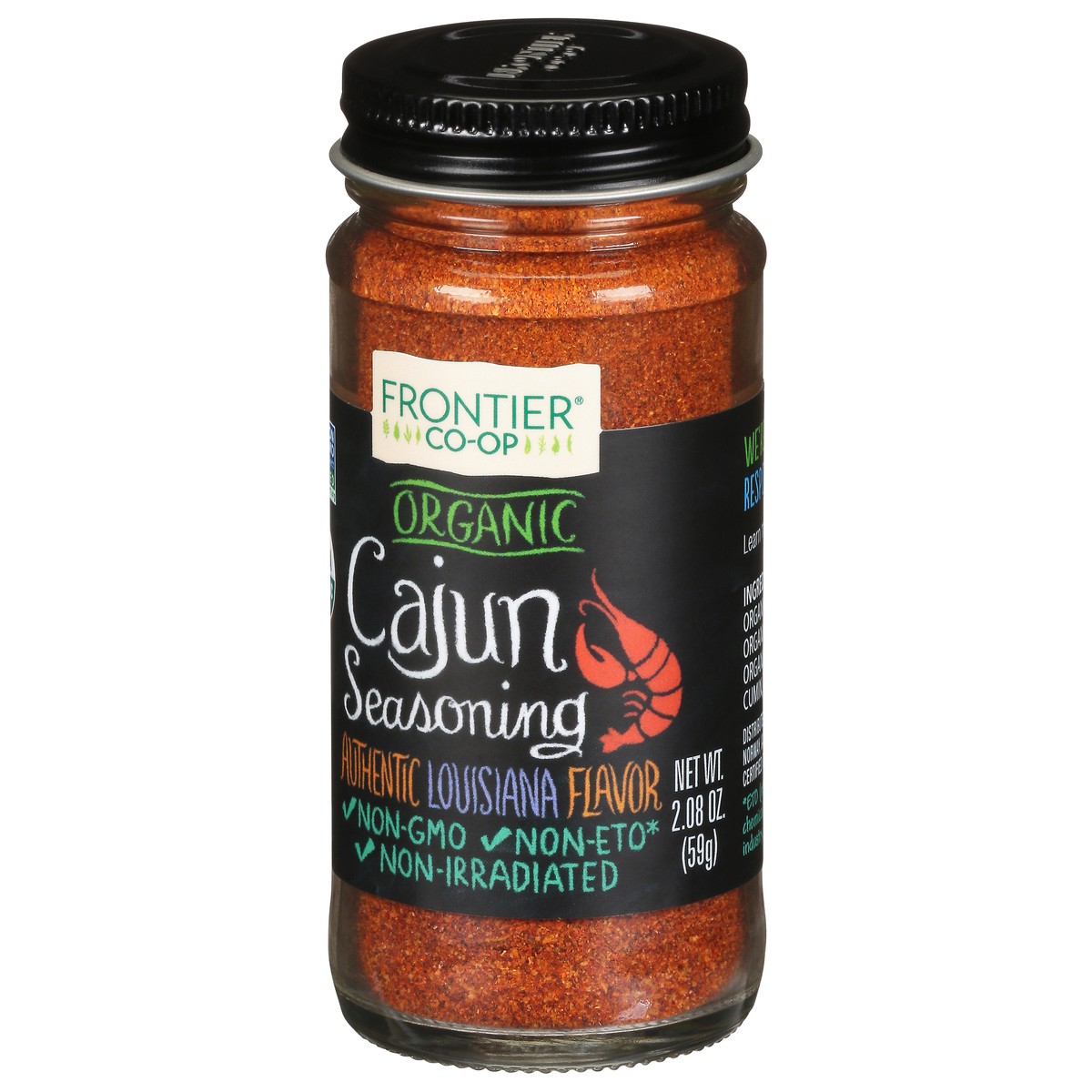 slide 3 of 10, Frontier Co-Op Frontier Seasoning Cajun Organic, 2.08 oz