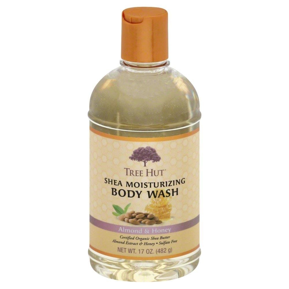 slide 1 of 1, Tree Hut Shea Moisturizing Body Wash - Almond and Honey, 17 oz