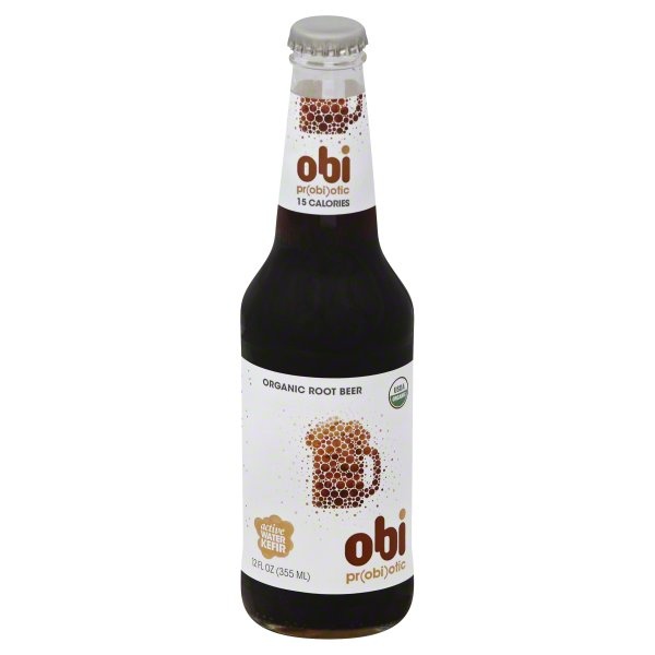 slide 1 of 1, obi soda Organic Root Beer Active Water Kefir, 1 ct