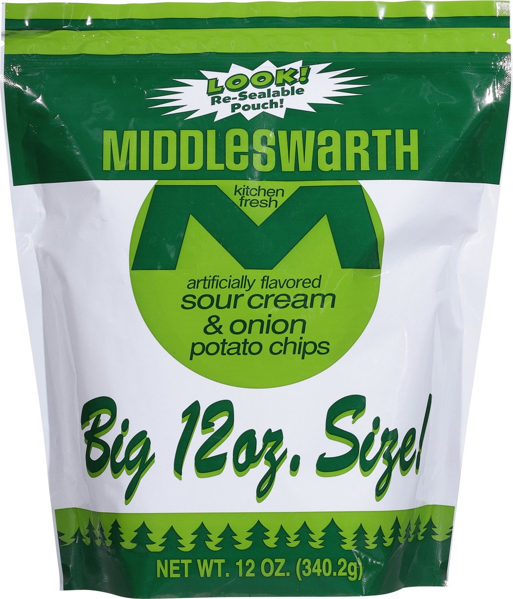 slide 11 of 15, Middleswarth Kitchen Fresh Sour Cream & Onion Potato Chips Big 12 oz Size 12 oz, 15 oz