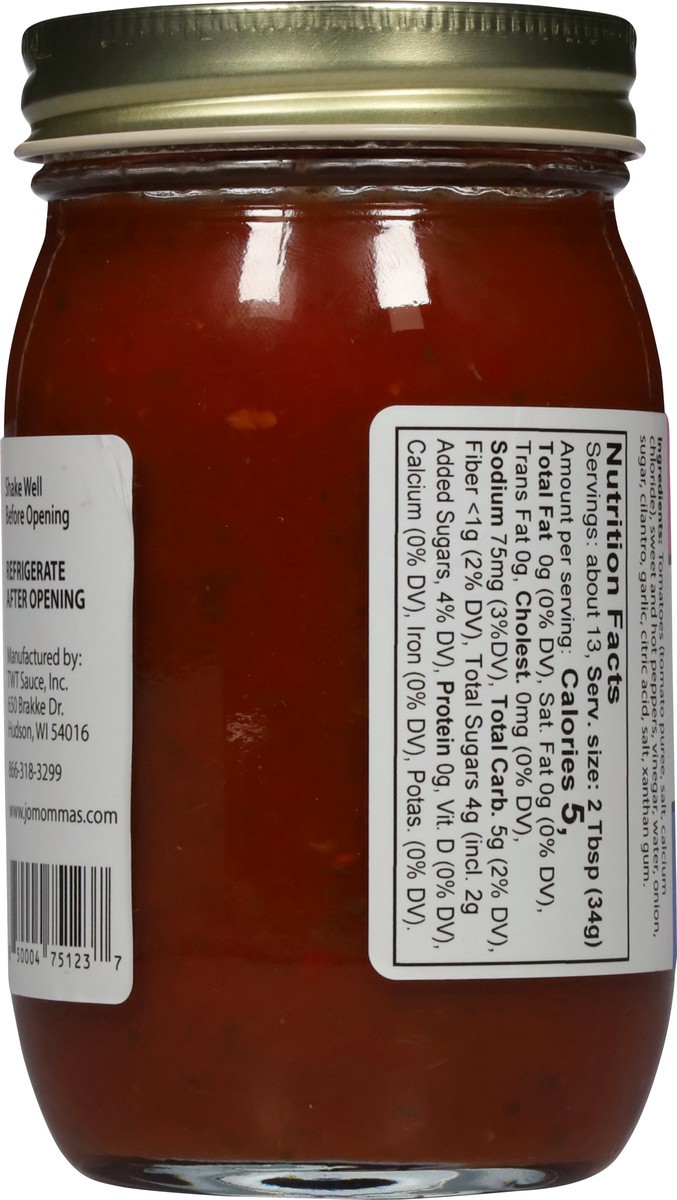 slide 12 of 15, JoMamma's Salsa, Momma's Baby, 16 Ounce, 16 oz