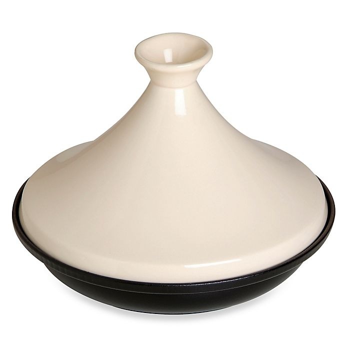 slide 1 of 1, Staub Cast Iron Tajine with Ceramic Dome - Cream, 7.8 in