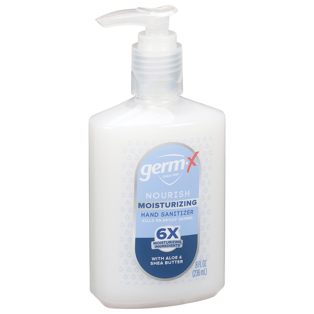 slide 3 of 9, Germ-X Nourish Moisturizing Hand Sanitizer 8 fl oz, 8 fl oz