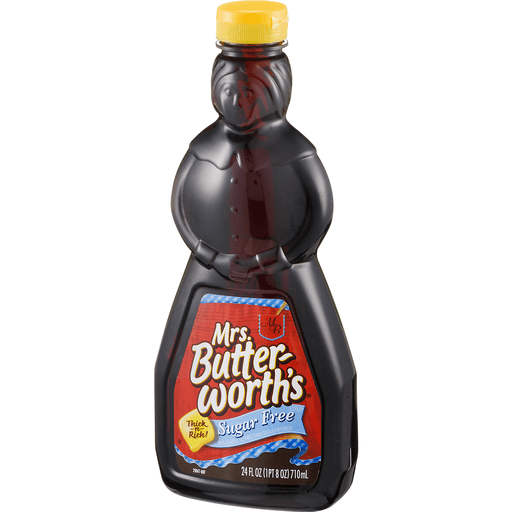 slide 3 of 8, Mrs. Butterworth's Low Calorie Sugar-Free Syrup, 24 oz