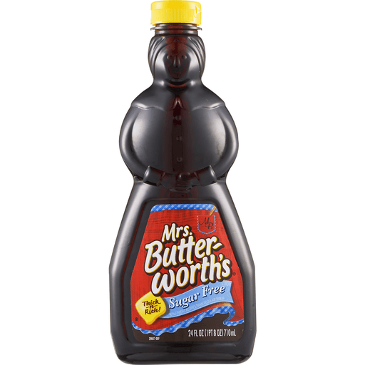 slide 4 of 8, Mrs. Butterworth's Low Calorie Sugar-Free Syrup, 24 oz