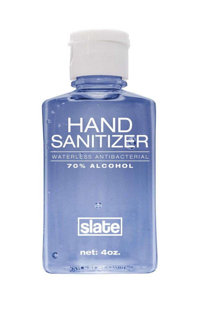 slide 1 of 1, Slate Waterless Antibacterial 70% Alcohol Hand Sanitizer, 4 oz