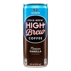 High Brew Coffee Cold-Brew Mexican Vanilla Coffee 8 oz