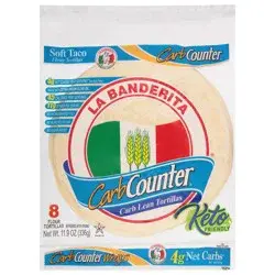 La Banderita Carb Counter, 8" Low Carb Tortilla, Keto Friendly