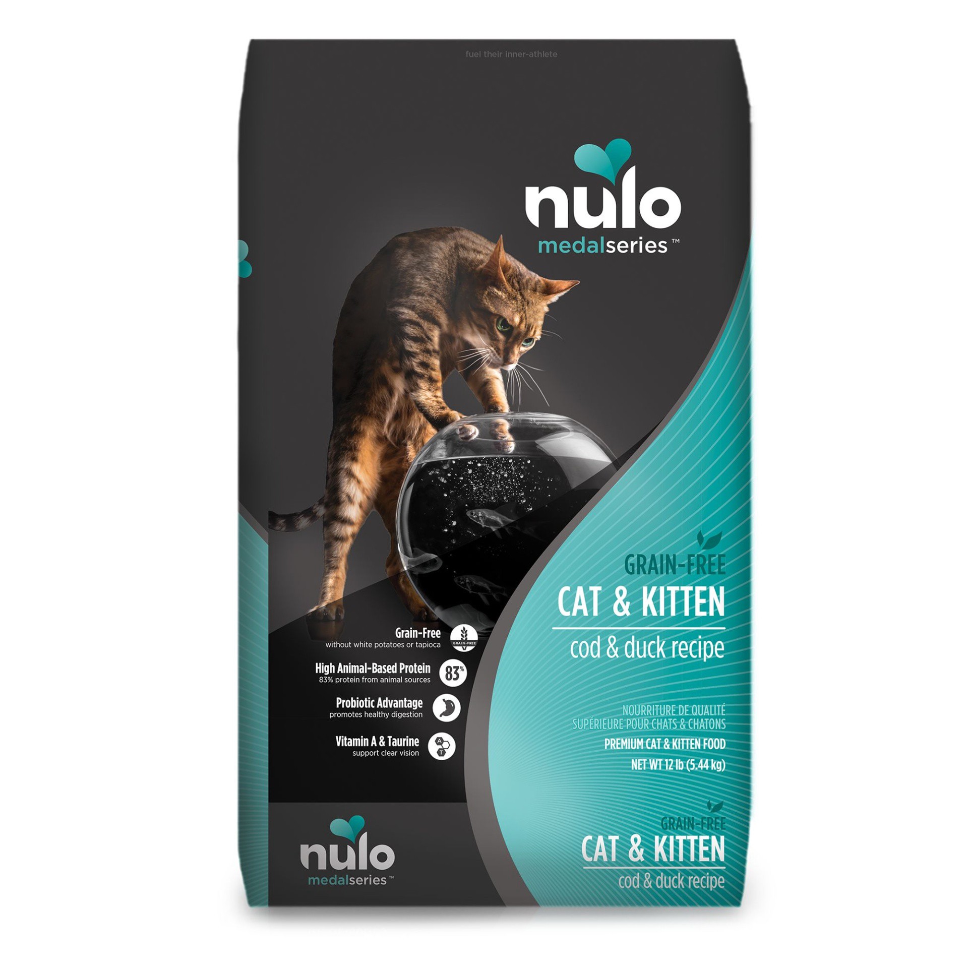 slide 1 of 1, Nulo MedalSeries All Life Stages Dry Cat Food - Grain Free, Cod, 12 lb