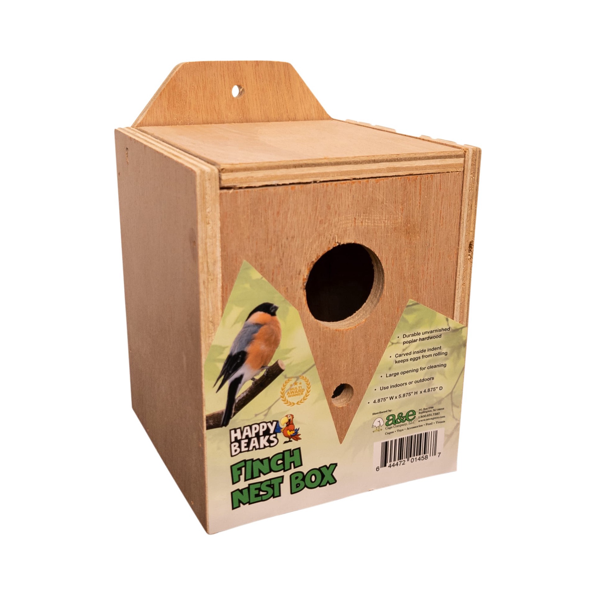 slide 1 of 1, Ae-Happy Beaks Finch Nest Box, 1 ct